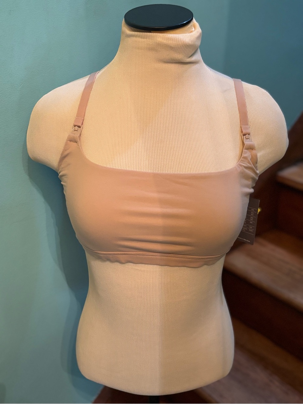aden + anais Nude Seamless Square-Neck Bralette - Picture 2 of 5